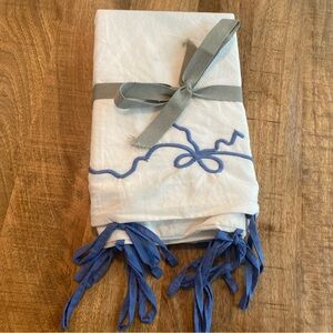 Urban Outfitters Lacey Bows Embroidered Sham